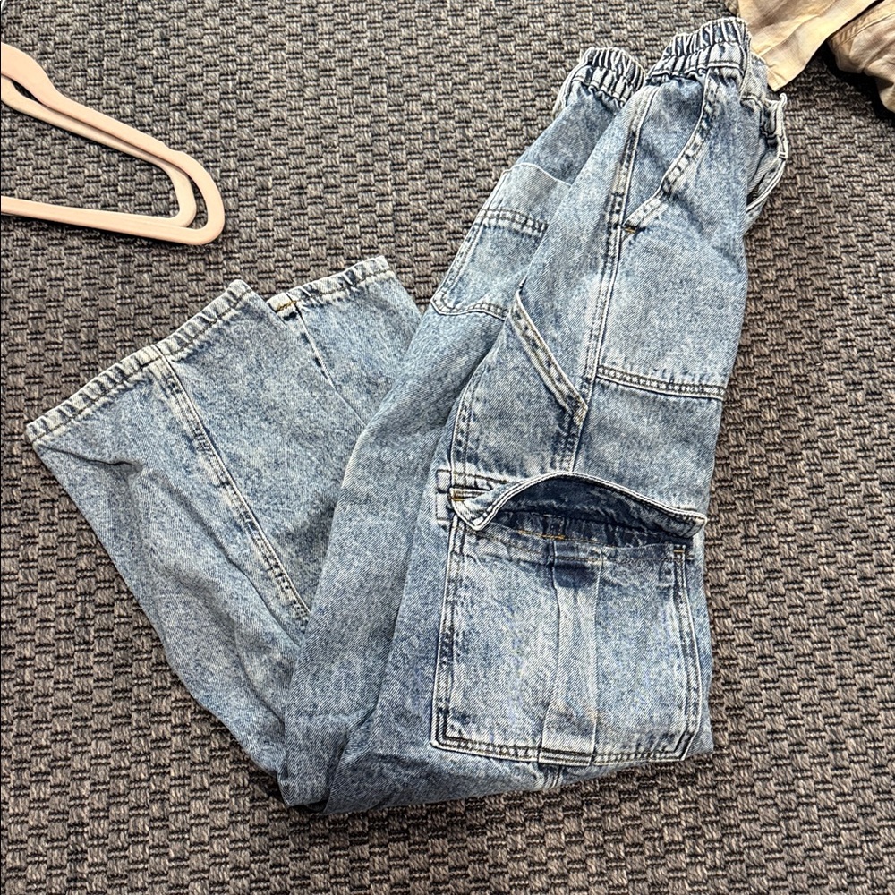 Garage Light Blue Straight Leg Jeans